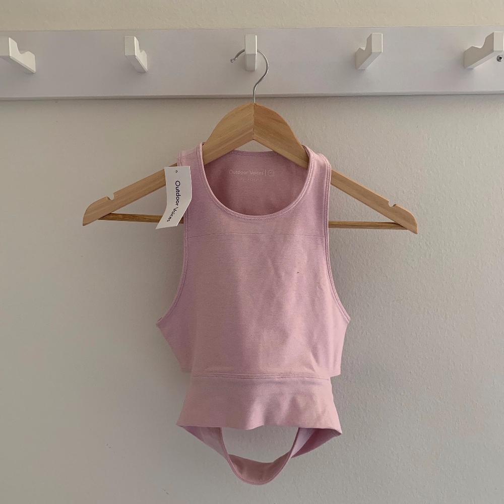 NWT Outdoor Voices Slashback Crop Top